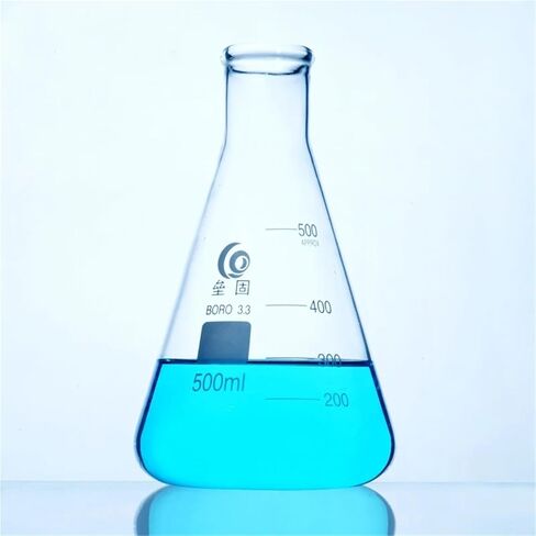 2pcs/pack Thickened Glass Erlenmeyer Lab Borosilicate Erlenmeyer Laboratory Equipment(100mL) in Saudi Arabia