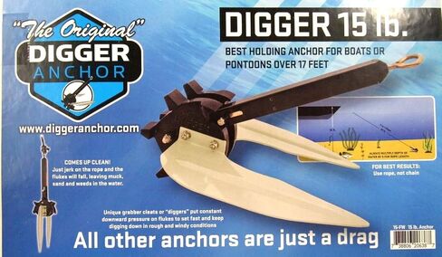 Orginal Digger 15 Pound Fresh Water Anchor with Release in Saudi Arabia