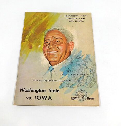 1965 Washington State at Iowa College Football Program 9-18-65 - College Programs in Saudi Arabia