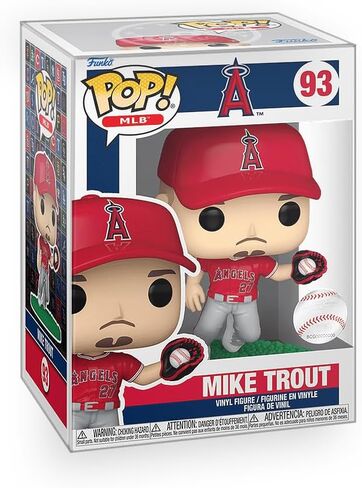 Pop Baseball: Angels - Mike Trout Catching Vinyl Figure Included with Box Protector Compatible for Funko in Saudi Arabia