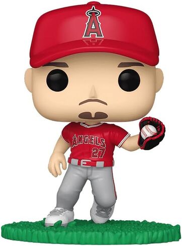 Pop Baseball: Angels - Mike Trout Catching Vinyl Figure Included with Box Protector Compatible for Funko in Saudi Arabia