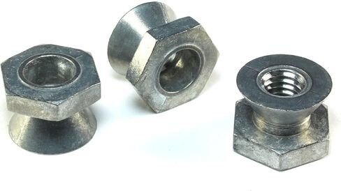 12pcs 1/4-20 Break-Away Shear Nuts, Zamak5, Anti-Theft Fastners Tamper Proof in Saudi Arabia