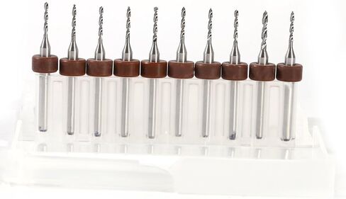 CNC PCB Drill Bits قم بقطع قطع حفر سهلة للحفر الحساسة من خلال أعمال صيانة PCB 10pcs (1.2 مم) in Saudi Arabia