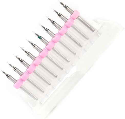 CNC PCB Drill Bits قم بقطع قطع حفر سهلة للحفر الحساسة من خلال أعمال صيانة PCB 10pcs (0.1 مم) in Saudi Arabia