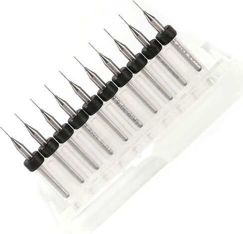 CNC PCB Drill Bits قم بقطع قطع حفر سهلة للحفر الحساسة من خلال أعمال صيانة PCB 10pcs (0.3 مم) in Saudi Arabia