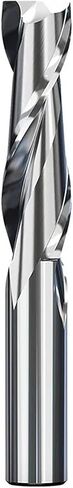 HRC65 2 Flute Spiral Milling Cutter Aluminum Flat End Mill 6mm High Speed Steel CNC Cutting Machine Engraving Router Bit(D5 d6 H17 L60) in Saudi Arabia