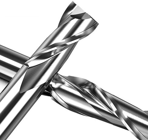 HRC65 2 Flute Spiral Milling Cutter Aluminum Flat End Mill 6mm High Speed Steel CNC Cutting Machine Engraving Router Bit(D5 d6 H17 L60) in Saudi Arabia