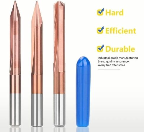 3.175mm Shank V Shape End Mill Milling Cutter 20,30,45,60,90 Degrees 2 Flute Engraving Bit Router Bit CNC Carving Bit(90Dx0.1) in Saudi Arabia