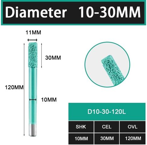 6/8/10/12mm Shank Flat Bottom Brazing Stone Engraving Router Bits Marble Granite for CNC Machine Carving Tools(D6-20l-90) in Saudi Arabia