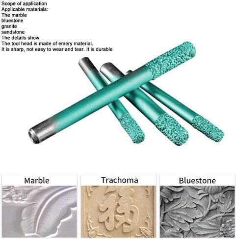 Flat Bottom Brazing Stone Engraving Router Bits Marble Granite for CNC Machine Carving Tools(D6-D6-25l-90-PD) in Saudi Arabia
