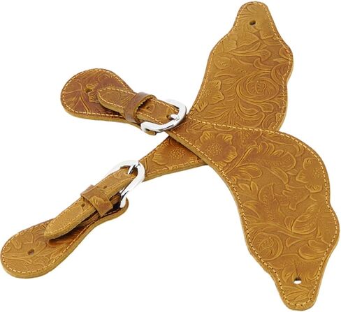 Jeereal Leather Western Spur Straps for Cowboy,Double Ply Reinforced Stitching Spur Straps in Saudi Arabia