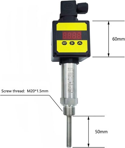 جهاز إرسال درجة الحرارة 0-50'C إصدار العرض الرقمي 4-20MA 0-5V 0-10V RS485 TEMP. مسبار المستشعر (0-10V خارج) in Saudi Arabia
