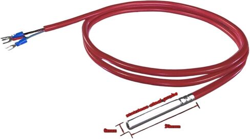 Waterproof PT1000 thermistor -50~+200 Celsius Temperature Sensor 6 * 50mm Probe Thermal Resistance with Silicone Cable in Saudi Arabia