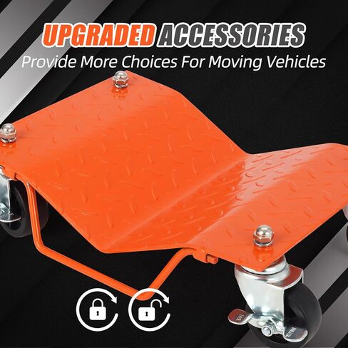 مجموعة Car Dolly من 4 ، 6000 رطل عجلة سيارة Dolly مع قفل الأمن ، ودمى عجلة لتحريك السيارة ، وإصلاح السيارات المرآب in Kuwait