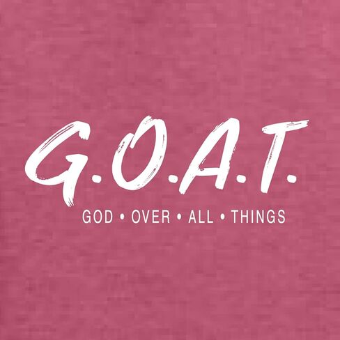 Wild Bobby GOAT God Over All Things Inspirational/Christian Unisex Graphic Hoodie Sweatshirt in Saudi Arabia
