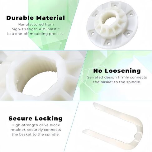 W10528947 غسالة سلة مدفوعة المحور جزء يناسب التوافق مع Whirlpool 4KWTW5600JW0 in Kuwait