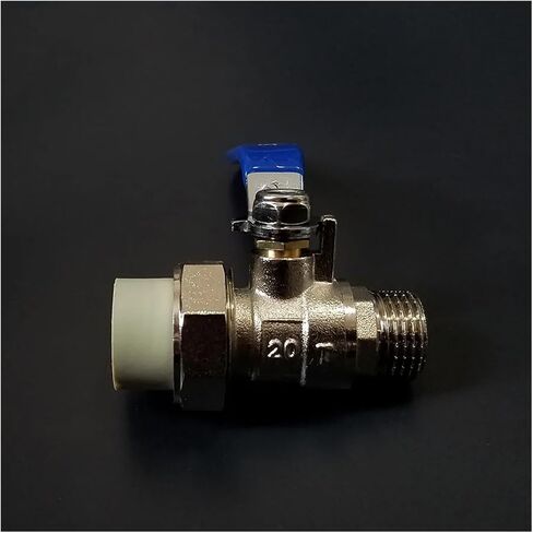 1PCS PPR مزدوجة الصمام النحاسي الكامل 20 25 32PE x 1/2 "3/4" 1 "موضوع خارجي صمام اللحام الساخن صمام اللحام (E 1) in Saudi Arabia