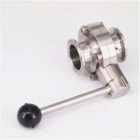 1PCS 1" 25mm SS304 stainless steel sanitary grade 1" triple clamp valve in Saudi Arabia