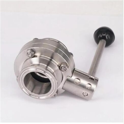 1PCS 1" 25mm SS304 stainless steel sanitary grade 1" triple clamp valve in Saudi Arabia