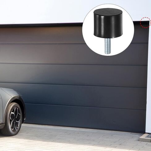 4-Pack Rubber Mounts D25mmxH20mm Male Vibration Isolators Cylindrical Shock Absorber W M6 x 18mm Studs for Air Compressor/Car/Pump/Boat/Garage Motor/Bobbins Rubber Isolators in Kuwait