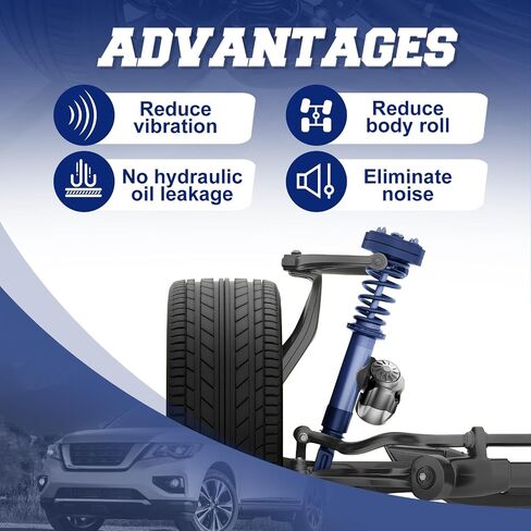 Rear 2 PCS Set Shock Absorber Compatible with Infiniti JX35 QX60 / Nissan Pathfinder Rear Left & Right # 346215, 349237, 37363 in Saudi Arabia