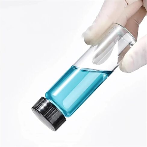 2ml to 50ml clear/brown glass sample bottle, reagent vials with plastic screw cap and PE pad, small laboratory flask used for sorting (50ml clear) in Saudi Arabia