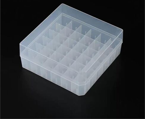1pc 1.8/2ml PC Material Frozen Tube Box Lab Cryo Tube Storage Rack Freezing Tube Holder 25/81/100 Vents(100vents) in Saudi Arabia