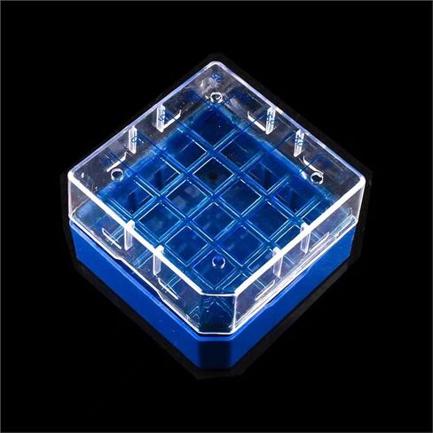 1pc 1.8/2ml PC Material Frozen Tube Box Lab Cryo Tube Storage Rack Freezing Tube Holder 25/81/100 Vents(100vents) in Saudi Arabia