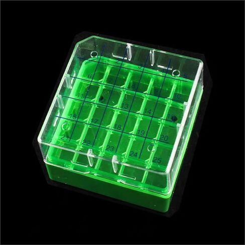 1pc 1.8/2ml PC Material Frozen Tube Box Lab Cryo Tube Storage Rack Freezing Tube Holder 25/81/100 Vents(100vents) in Saudi Arabia