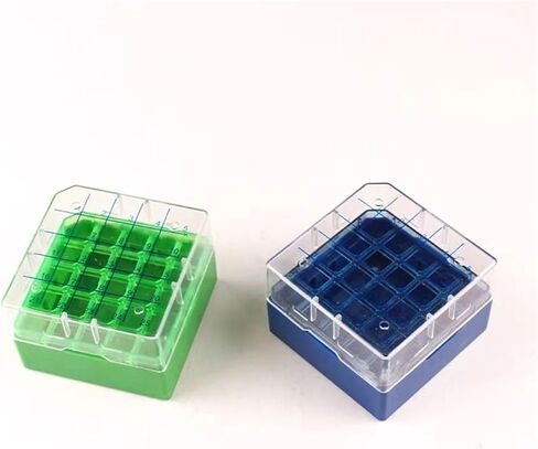 1pc 1.8/2ml PC Material Frozen Tube Box Lab Cryo Tube Storage Rack Freezing Tube Holder 25/81/100 Vents(100vents) in Saudi Arabia