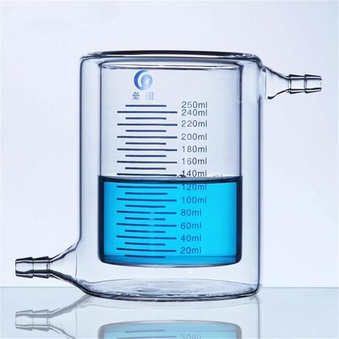 Thick Double Layer Heat Resistant Glass Encased Cup Photocatalytic Reactor Photocatalytic Laboratory Equipment(50ml) in Saudi Arabia