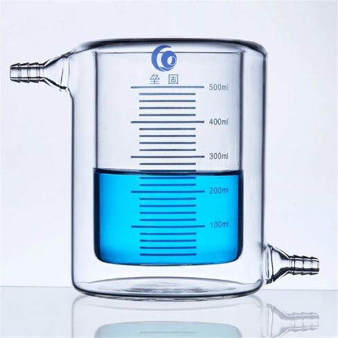 Thick Double Layer Heat Resistant Glass Encased Cup Photocatalytic Reactor Photocatalytic Laboratory Equipment(50ml) in Saudi Arabia