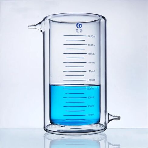 Thick Double Layer Heat Resistant Glass Encased Cup Photocatalytic Reactor Photocatalytic Laboratory Equipment(50ml) in Saudi Arabia