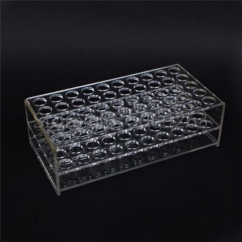 Transparent rack for vacuum blood tubes - 2ml, 5ml, 10ml - Ideal for use in school and laboratory (10ml 10holes) in Saudi Arabia