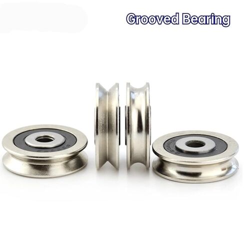 10PCS Straightening Mixed Wheel Over Line with Groove Bearing U6001 12X28X8MM Pulley U Groove Type(U6001-2-0.8) in Kuwait