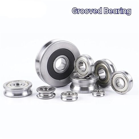 10PCS Straightening Mixed Wheel Over Line with Groove Bearing U6001 12X28X8MM Pulley U Groove Type(U6001-2-0.8) in Kuwait