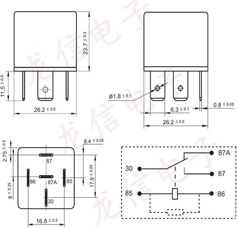 1PCS TRV3 12VDC (V4-1C-12V-40A) RELAY 5-PIN ؛ قاعدة التتابع (الحجم: TRV3 L-Z-F 12VDC) in Saudi Arabia