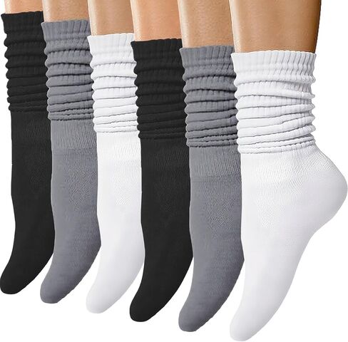 Loritta Slouchy Socks for Women Soft Retro Scrunch Sock Long Slouch Boot Socks in Saudi Arabia