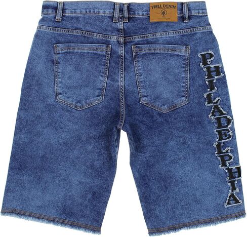 NBA Teams Men's Knee Length Blue Jean Shorts in Kuwait