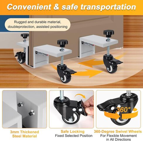 2PCS مجموعة أدوات تثبيت الأبواب ، باب أداة تثبيت الباب الثقيلة DOBLY DOLLY لمدة 4/5 "إلى 1-3/4" in Kuwait