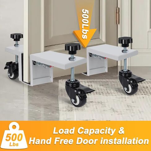 2PCS مجموعة أدوات تثبيت الأبواب ، باب أداة تثبيت الباب الثقيلة DOBLY DOLLY لمدة 4/5 "إلى 1-3/4" in Kuwait