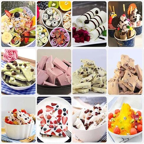 Stainless Steel Stir-Fried Ice Cream Roll Machine for Bars Cafe Dessert Shops-Single Square Pan Yogurt Cream Machine in Saudi Arabia