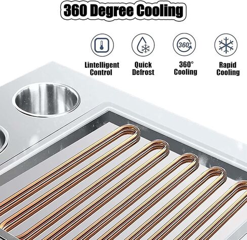 Stainless Steel Stir-Fried Ice Cream Roll Machine for Bars Cafe Dessert Shops-Single Square Pan Yogurt Cream Machine in Saudi Arabia