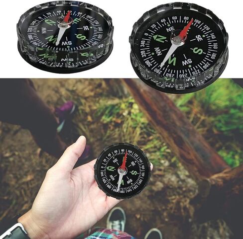 Black Waterproof Pocket Watch Compasses Navigation Compasses Professional Clear Camping Hiking Pocket Hiking Survival Gadgets in Saudi Arabia