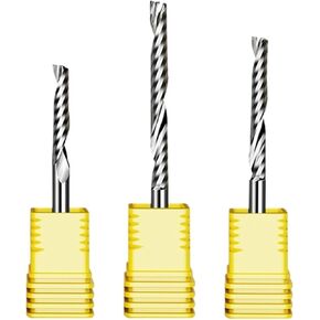 VSHARP 3A واحد الفلوت الطاحونة حلزوني طاحونة طحن كاربيد كاربيد القاطع CNC البتات 4MM 6MM شانك PVC أكريليك قطع قطع الخشب (6x22x50) in Kuwait