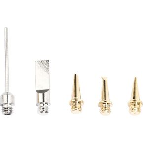 HS-1115K Gas Soldering Iron Replacement Tip Set for Gas Soldering Hot Cutting, Includes Flat, Beveled, and Pointed Tips and Other Universal Accessories in Saudi Arabia