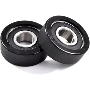2pcs OD 43 Mm 6202RS 15x43x15 Urethane Soft Rubber Covered Wheel Pulleys Deep Groove Bearing Pulleys in Saudi Arabia