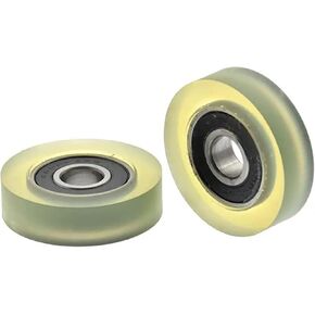 10pcs/50pcs 10 * 38 * 10mm Polyurethane 6000RS Low Noise Deep Groove Bearing Pulleys(50pcs) in Saudi Arabia