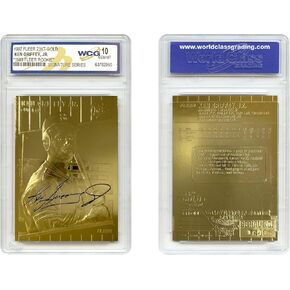 Ken Griffey JR 1997 Fleer Gold Card Sculpted 1989 Rookie Signature Series - Graded GEM-Mint 10 in Kuwait