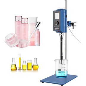 High-Speed 110V Laboratory Homogenizer - 500W Adjustable Emulsifier Disperser (2000-28000 RPM) with Digital Display for Cosmetics, Food, and Pharmaceuticals in Saudi Arabia